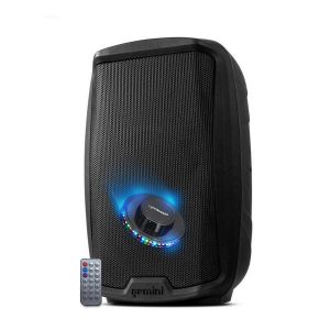 Bm sonic Enceinte Sonorisation Gemini AS-2112BT Syst&egrave;me PA Bluetooth, 12" 1500W Haut-parleurs DJ, Bluetooth SD USB RADIO FM, Lumi&egrave;re LED