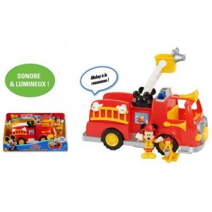 Image de GP Toys Mickey, Camion de Pompier, avec fonctions sonores et lumineuses, 2 figurines incluses, Jouet pour enfants dès 3 ans, MCC00