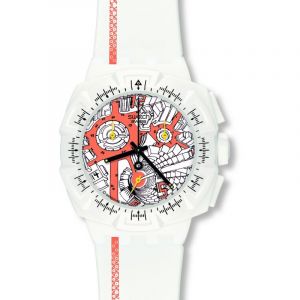 Swatch SUIW411 Montre Homme Analogique Bracelet Caoutchouc