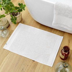 Tapis de bain coton bio (70 cm) Garance Blanc chantilly