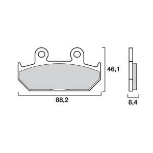 Brembo Plaquettes de frein métal fritté 07HO23SA