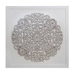Stanley Tête de lit Venezia 140cm Bois Blanc et Vintage