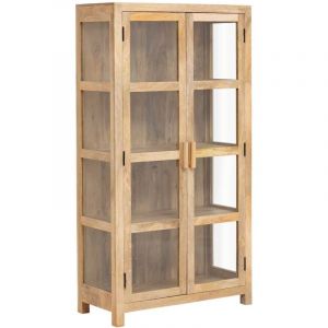 Vitrine en bois de manguier Amaris