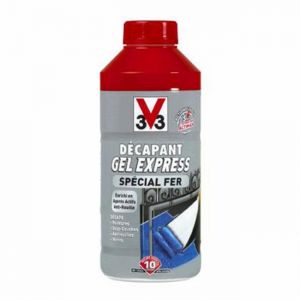 V33 Décapant Gel Express spécial Fer (0,5l) - Cond. : 0,5L