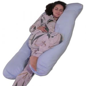 Bananair - Coussin de Grossesse Coton - 140x80 cm Bleu Bleu