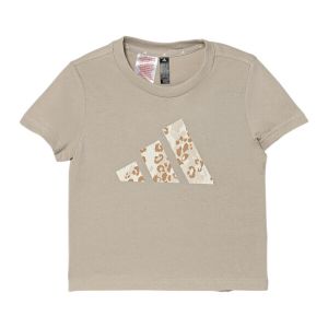 Image de Adidas Tee-shirt &agrave; manches courtes fille en jersey simple avec grand logo animal