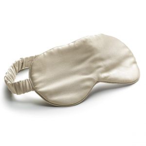 Declikdeco Masque de nuit Ashley en soie Neige 9 x 23