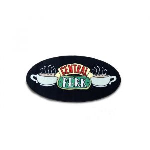 Groovy Tapis Friends logo Central Perk ovale Noir