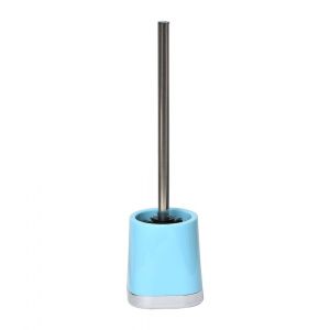 Tendance Brosse wc avec support bicolore Vert d'eau et base chromée - Vert d'eau