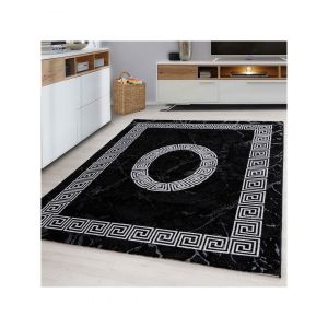 Allotapis Tapis baroque rectangle intérieur Kelly Noir 160x230