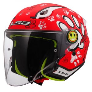 Ls2 Casques enfant Funny II Paws Red OF622