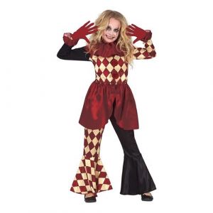 Déguisement clown terrifiant fille - 7/9 ans - rouge - guirca 77693