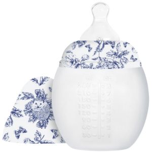 Biberon BibRond Toile de Jouy Bleu - 240 ml