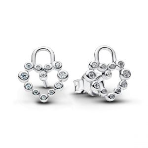 Pandora Clous d?Oreilles Cadenas C?ur Scintillant