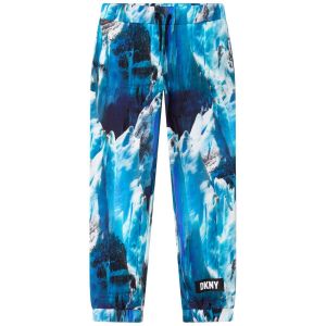 DKNY Pantalon de jogging molletonné Bleu - Couleur Bleu - Taille 12-14 ans