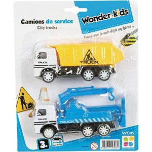 Image de Wonder Kids Lot de 2 camions de service 11 cm