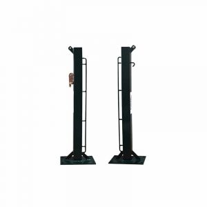 Lot de 2 poteaux de tennis carrés fixes avec bases à visser Softee Equipment