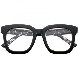 El Charro Carolina Lunettes de Soleil, Noir-Marbré, +3,00 Mixte