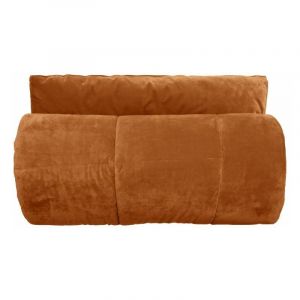Vent du Sud Couvre lit velours matelassé 'Moki' toutes dimensions Moki Camel - 180 x 240 cm pour lit 1 place