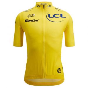 Santini Maillot Cyclisme Road Leader Tour De France, jaune, Small