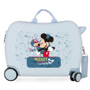 Disney pour enfant. Valise pour enfants Mickey Road Trip Bleu clair -3