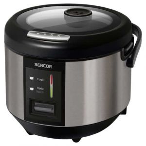 Cuiseur à Riz Sencor SRM 1890SS 700W 1.8L Arrêt Automatique Technologie de Répartition Chaleur Acier Inoxydable Argent