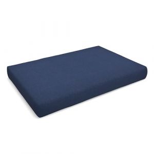 Coussins palettes Tissu lisse - Bleu fonc&eacute; - Assise 120x80 - 100% Polypropyl&egrave;ne - Int&eacute;rieur/Ext&eacute;rieur - POKAR