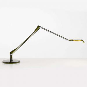 Kartell Lampe de table Aledin TEC / LED - Diffuseur plat vert en mati&egrave;re plastique