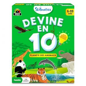 Devine en 10 - Planète des Animaux : Jeu de Cartes Éducatif et Amusant pour Toute la Famille, Dès 6 Ans