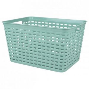 Urban living TONY PANIER DE RANGEMENT EN PLASTIQUE 39X29XH22CM DUSTY JADE