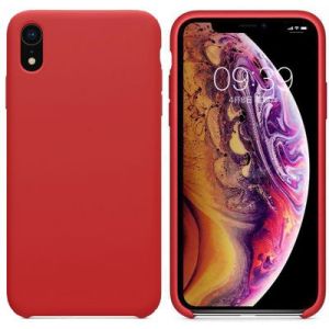 Image de Ibroz Coque iPhone Xr Liquid Silicone rouge