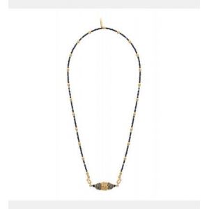 Image de Satellite Collier pendentif moderne onyx et pyrite I noir Noir