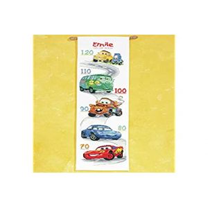 Vervaco Kit de Point de Croix compt&eacute;, Tableau des hauteurs, Disney, Voitures