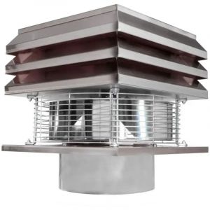 Gemi Elettronica - Extracteur De Fumée Pour Conduit Rond 30 cm D'Acier Pour Cheminée Ventilateur De Radial Chapeau