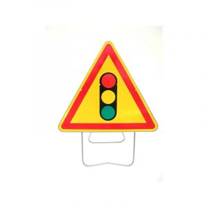 Panneau acier galvanisé ak triangle ak 1000 mm "feu tricolore" cl t1 1 pièce(s) - nadia