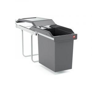 Hailo Poubelle de cuisine encastrable 24L Single Box
