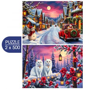 Bluebird Puzzle 2 Puzzles - Ready for Christmas