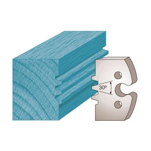 Diamwood Platinum Jeu de 2 fers profilés Ht. 50 x 5,5 mm double trapèze M246 pour porte-outils de toupie