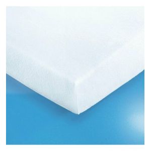 Protège matelas éponge imperméable anti acarien Blanc