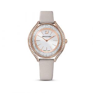 Swarovski Pendants D'Oreilles Lifelong Heart, Cœur, Blanches, Placage de Ton Or Rosé