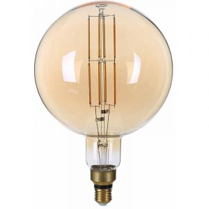 Optonica Ampoule LED G200 8W Dimmable E27 Vintage G&eacute;ante Ronde - Blanc Tr&egrave;s Chaud 1800K