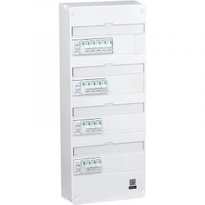 Schneider Electric SC5R9H413SP03N Tableau de Montage avec Disjoncteur, Blanc