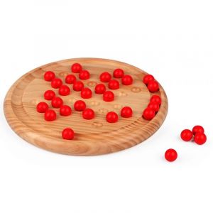 Loisirs Nouveaux - Solitaire en bois de pin, bille Rouge en bois