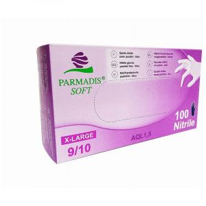 Boite de 100 Gants en nitrile T.XL 9/10 CRISTAL HYGIENE Usage unique EN374 - FGNITRI9