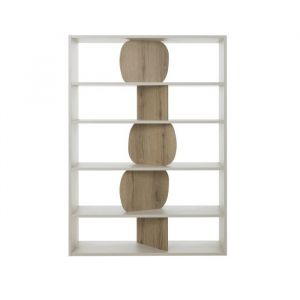 GAMI Bibliothèque effet bois grège