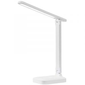 Lampe de Bureau LED 7W 2000 Heures 3 Temp&eacute;ratures R&eacute;glable et Pliante Avizar Blanc