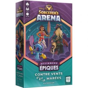 Asmodée USAopoly Disney Sorcerer's Arena - Epic Alliances - Extension : Contre vents et marées - Jeux de société - Jeux d'affrontement - Jeux famille à partir de 13 ans - Version française