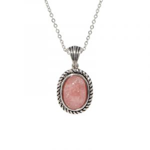 Amazonia - Pendentif Bajux en Argent massif & Rhodochrosite 5.4 ct