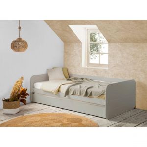 Image de Bobochic Lit gigogne 90 x 190 cm DONI Gris