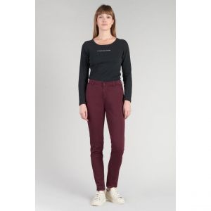 Le Temps des Cerises Pantalon chino Dyli4 lie de vin rouge
